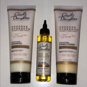 Carol's Daughter Goddess Strength Hair Care Set -Shampoo, Conditioner & Oil